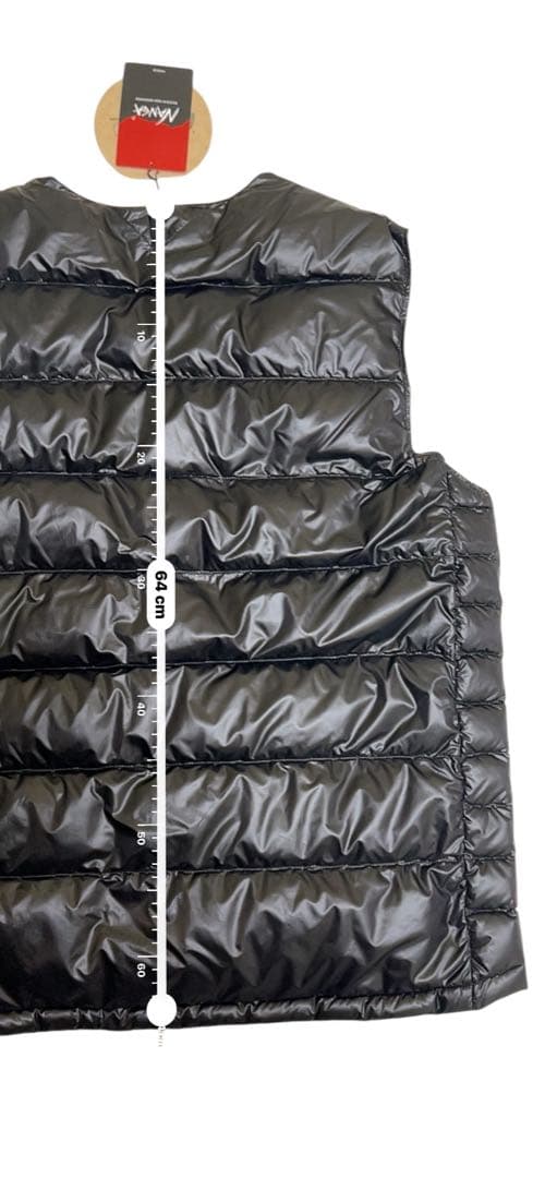 【新品未使用】NANGA ナンガ ブラック ダウンベスト XL