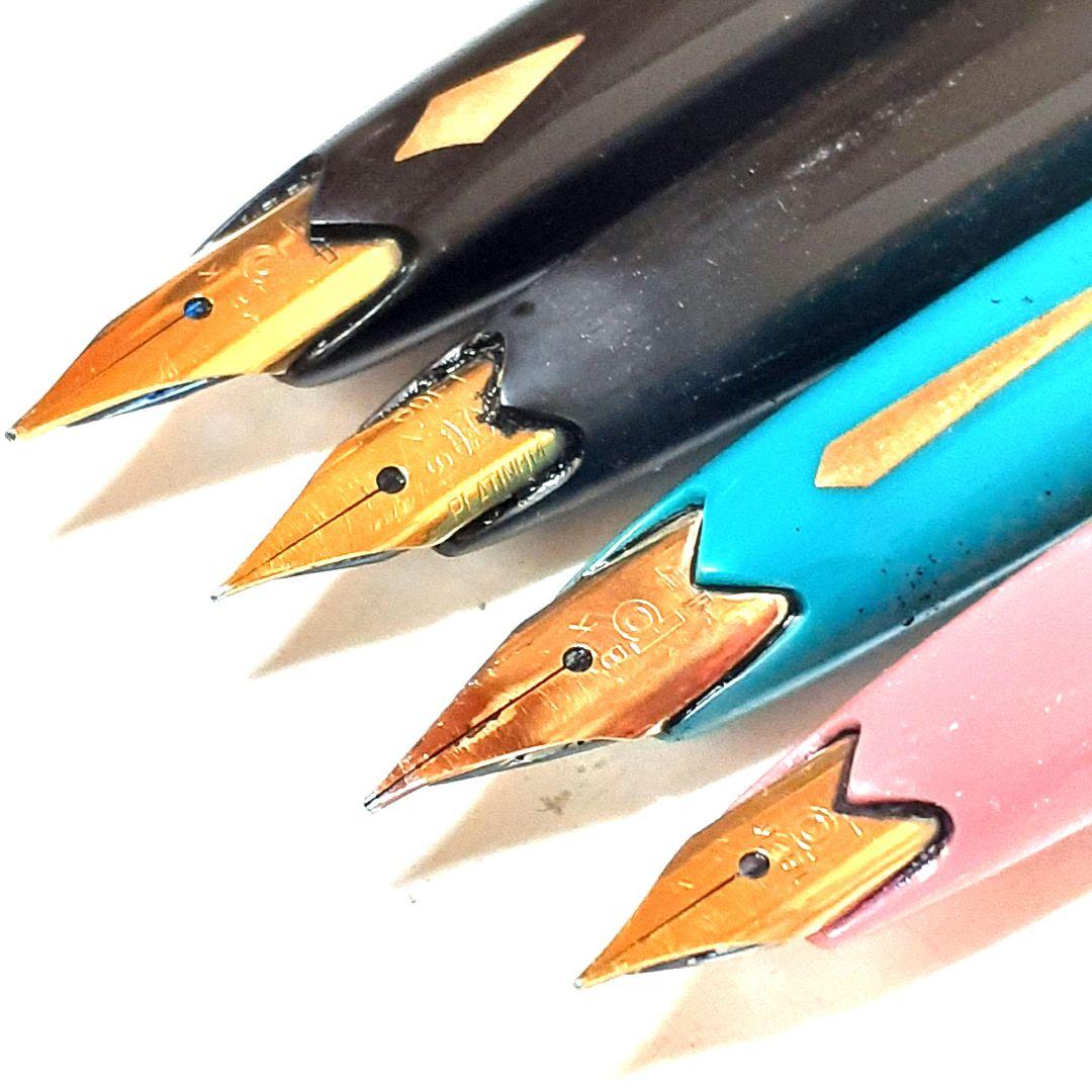 プラチナ PLATINUM ペン先18K 万年筆4本 現状品