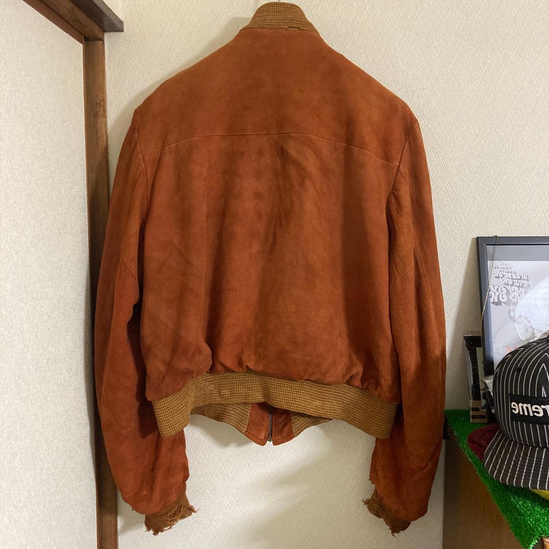 50〜60's ビンテージ　ヌバックレザー❗️ユニオンチケット❗️