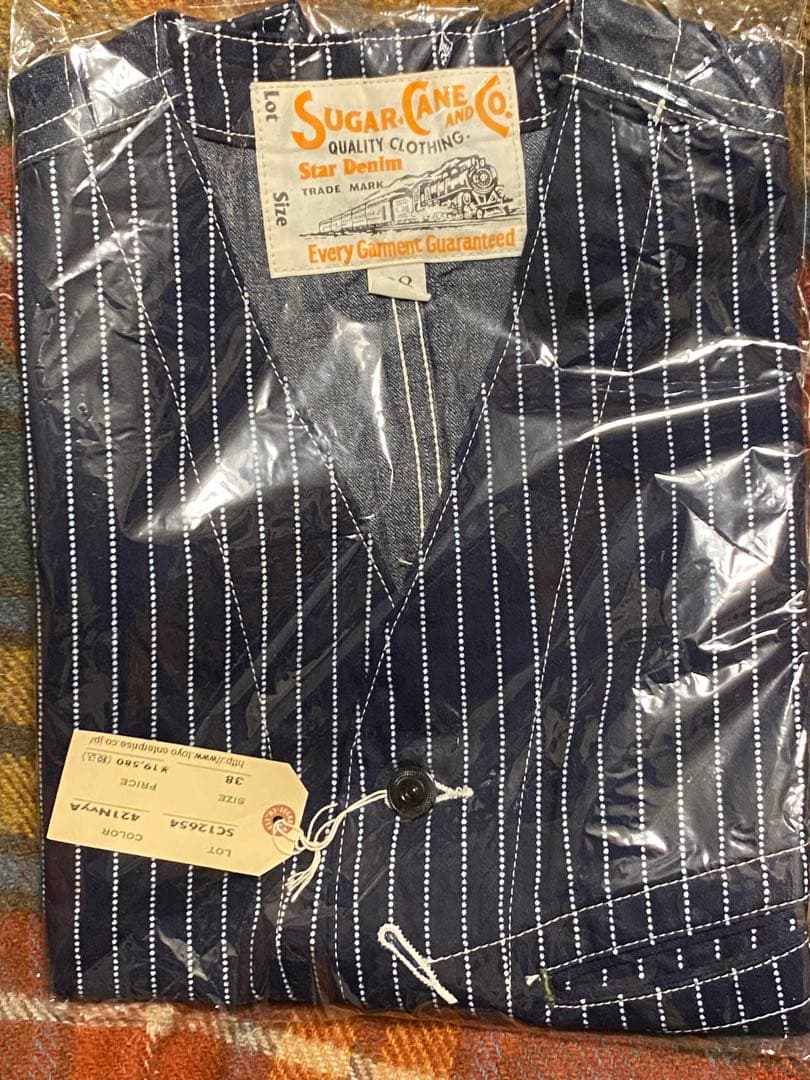 Sugar Cane & Co. サイズ38 ウォバッシュベスト