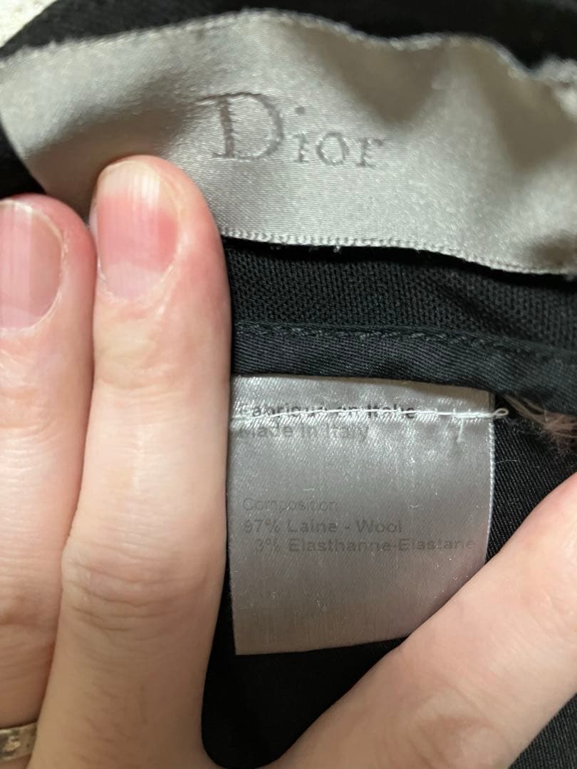 00s Dior HOMME ウールパンツ タキシード46 側章 archive