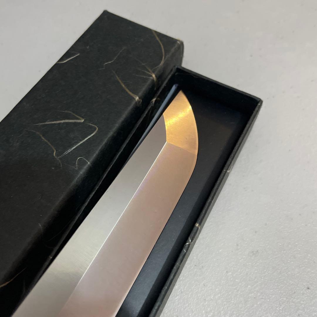 モリブデン鋼 ステンレス 先丸蛸引 9寸 黒檀白水牛柄