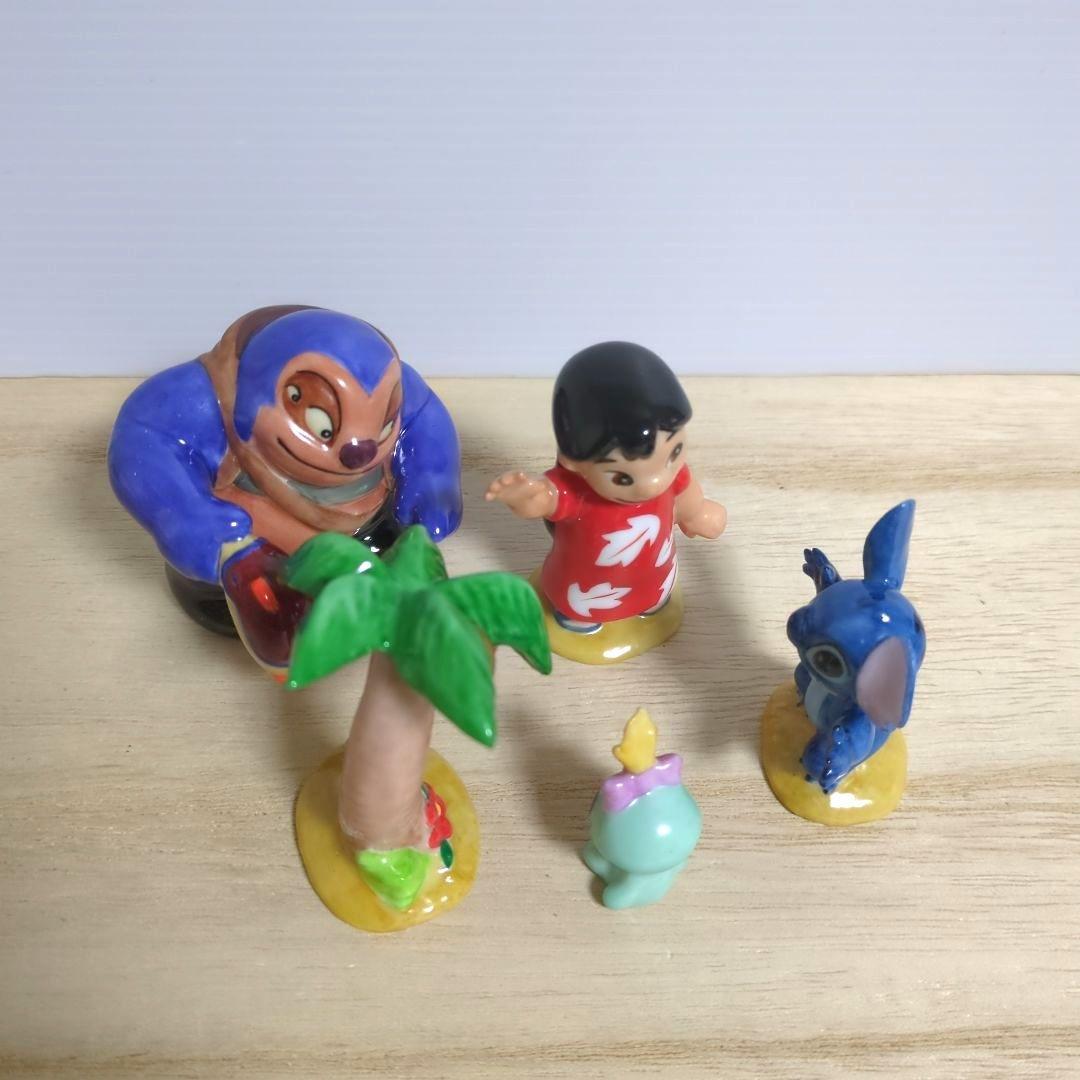 リロ＆スティッチ　箱庭フィギュアセット　陶器　置物　加藤工芸　ディズニー