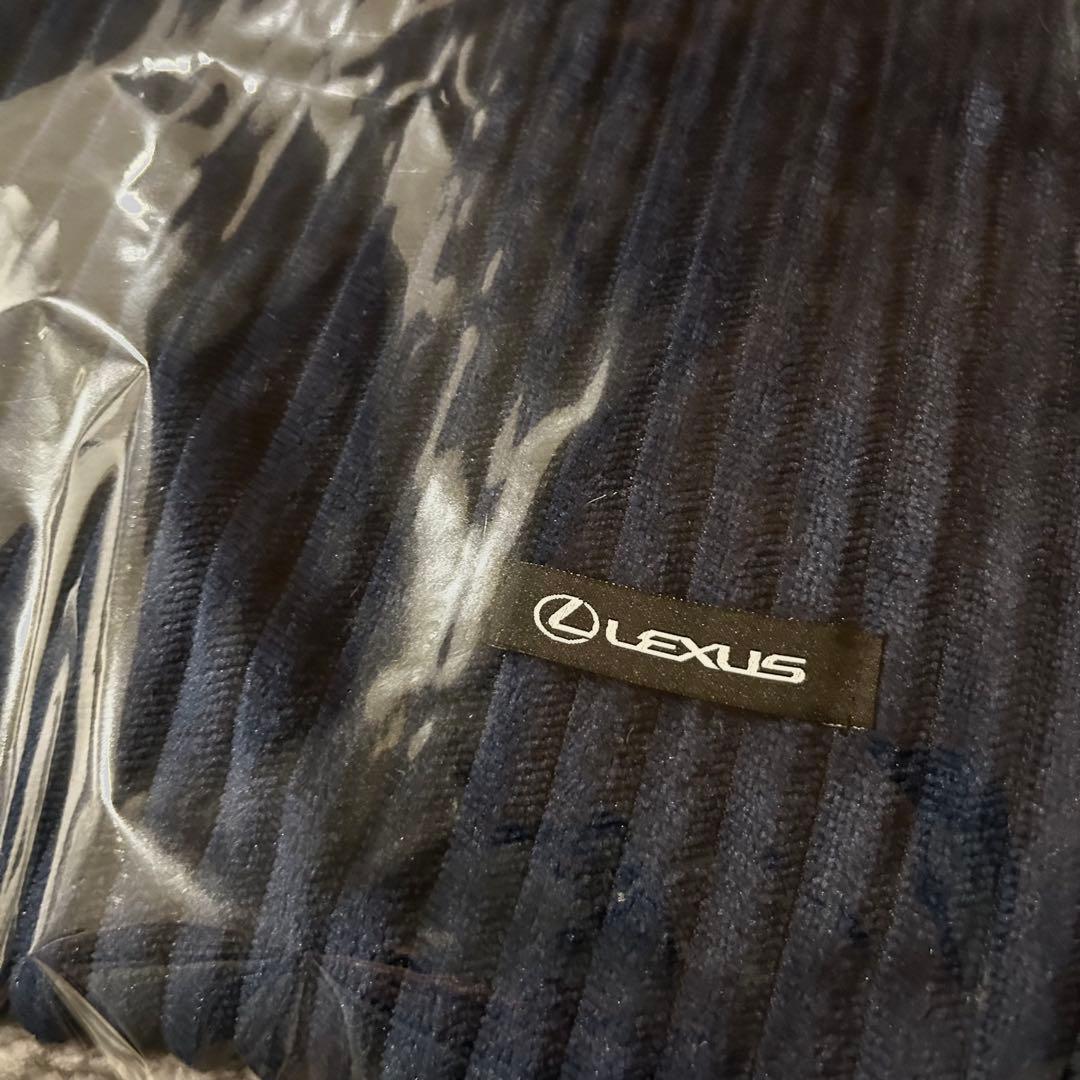 【非売品】新品 Lexus ネイビー ブランケット（コーデュロイ＆ボア）