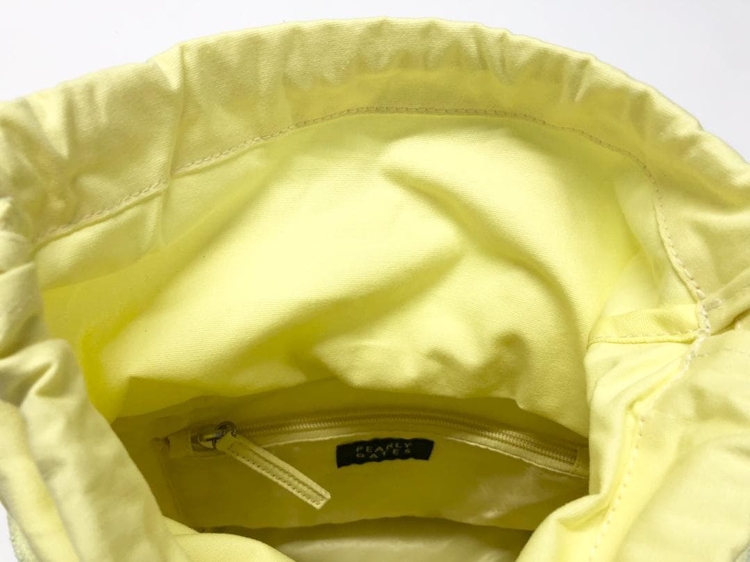 ○★新品未使用　PEARLY GATES　パイルカートバッグ　イエロー系