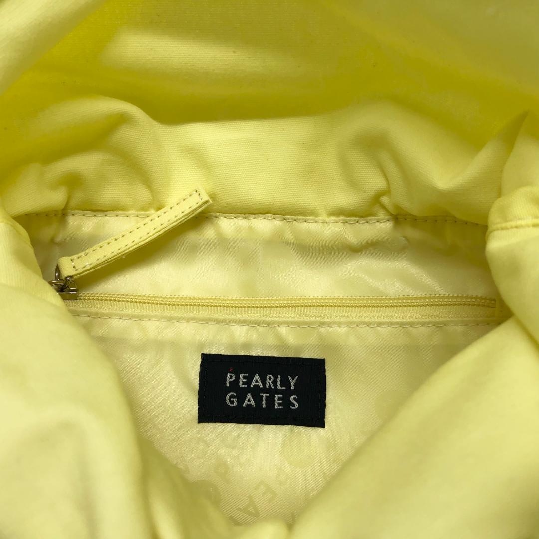 ○★新品未使用　PEARLY GATES　パイルカートバッグ　イエロー系
