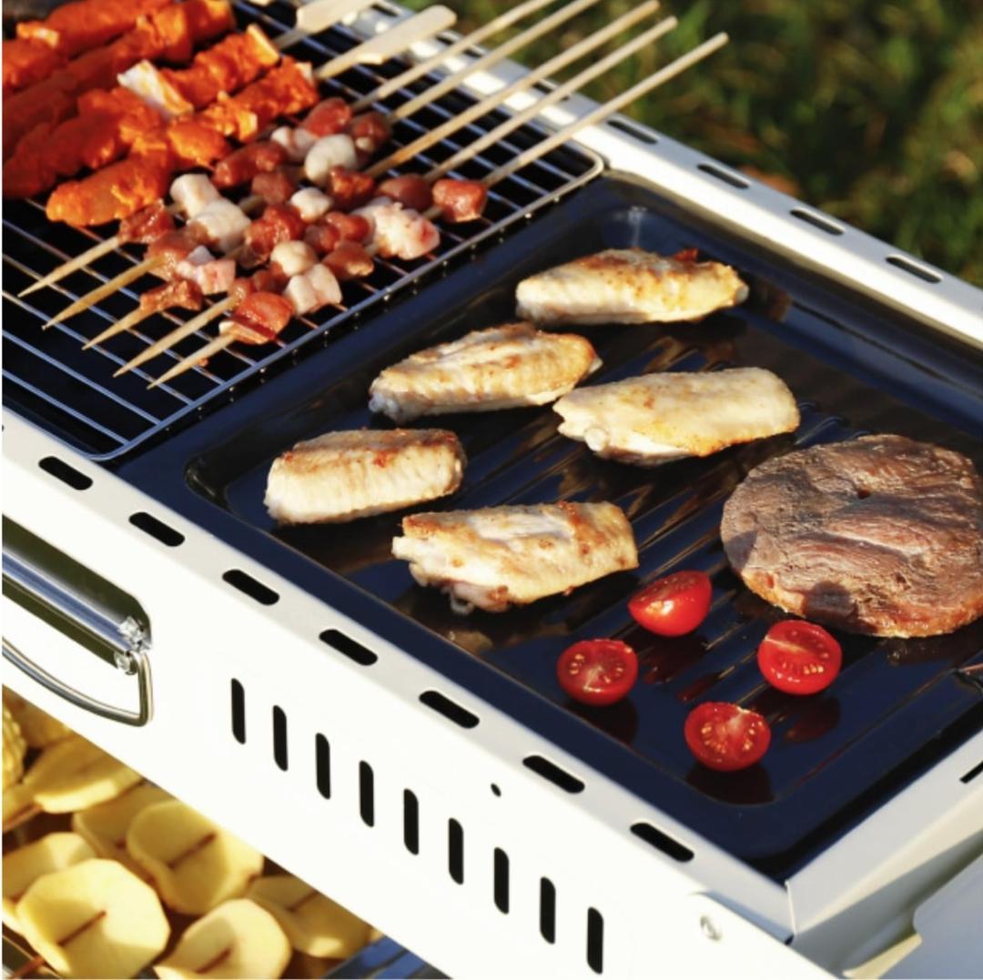 CHANODUG OUTDOOR大型バーベキューコンロ 跳ね上げバーベキュグリル