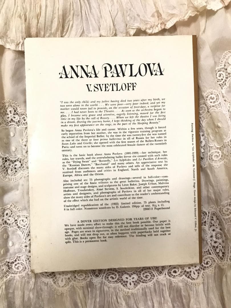 貴重　レア　anna pavlowa アンナ・パブロワ　輸入本　ヴィンテージ　本