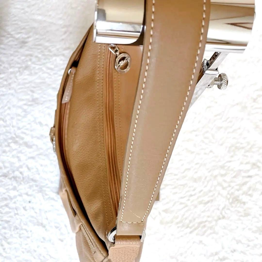 【美品】LONGCHAMP ロンシャン ワンショルダーバッグ レザー フランス製