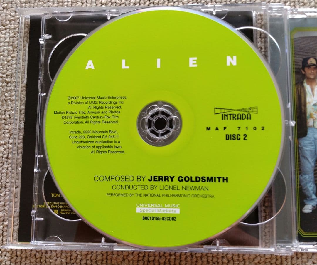 ALIEN サントラ 完全版 CD2枚組 (Intrada盤)