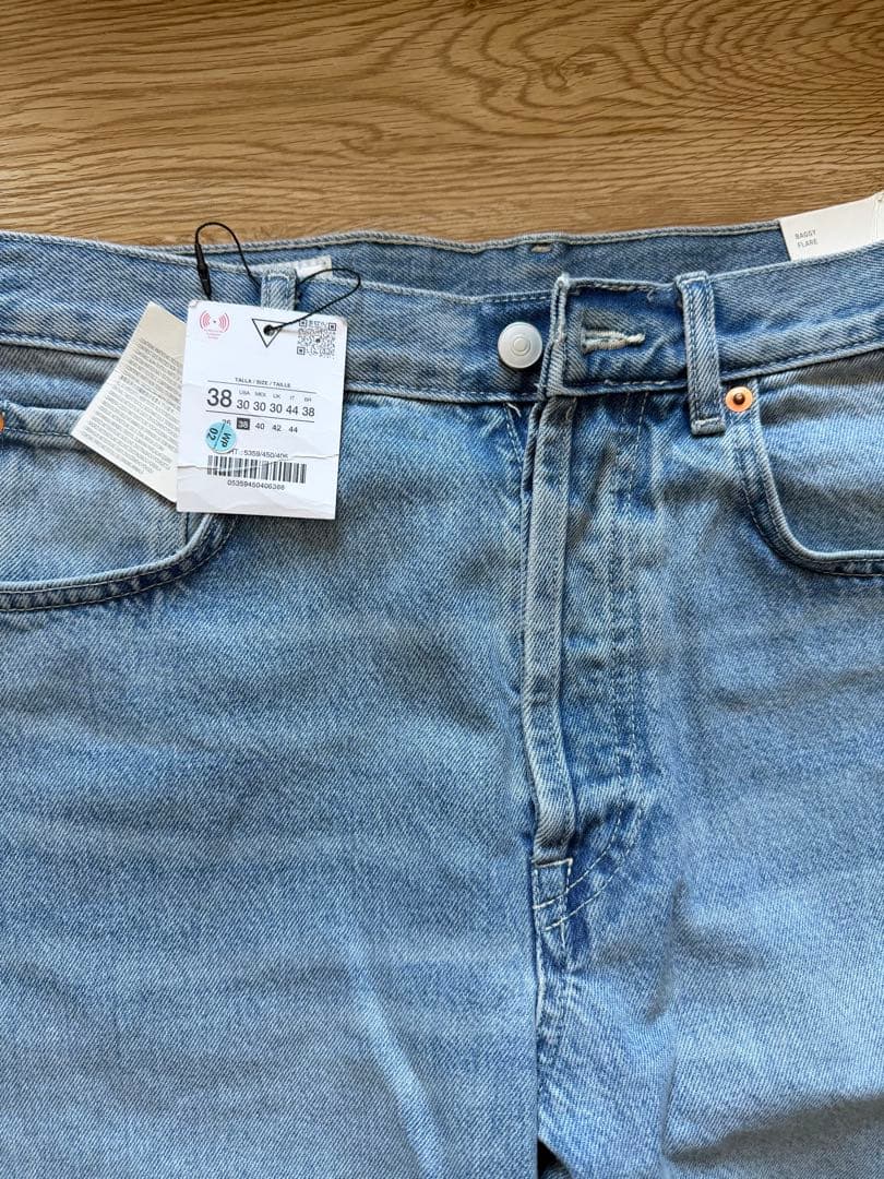 (新品完売)ZARA buggy flare バギーフレアデニム　size38