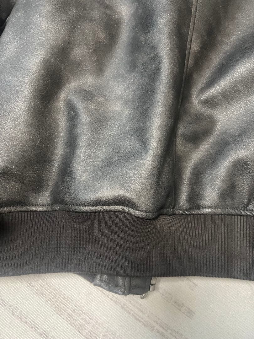 【極美品】ZARA フェイクレザー 取り外し可能な襟付きジャケット 完売品