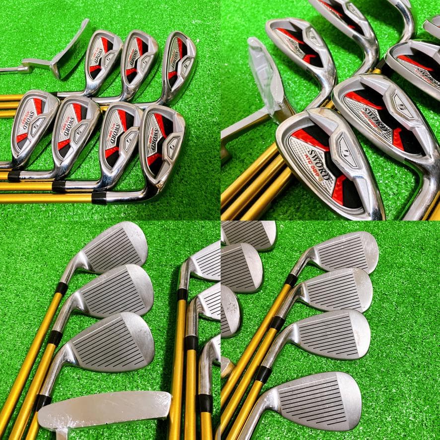 SWORD ATC 589-α メンズ ゴルフクラブ 13本フルセット SR 右