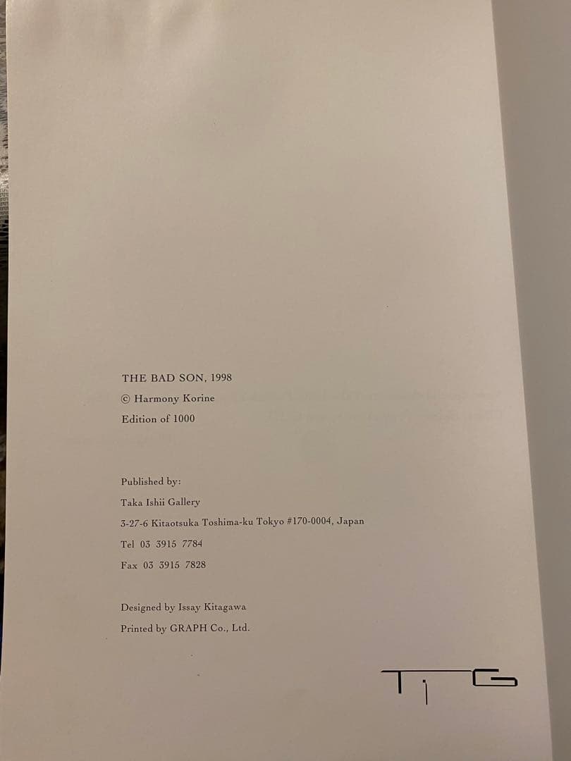「THE BAD SON」Harmony Korine ハーモニー・コリン