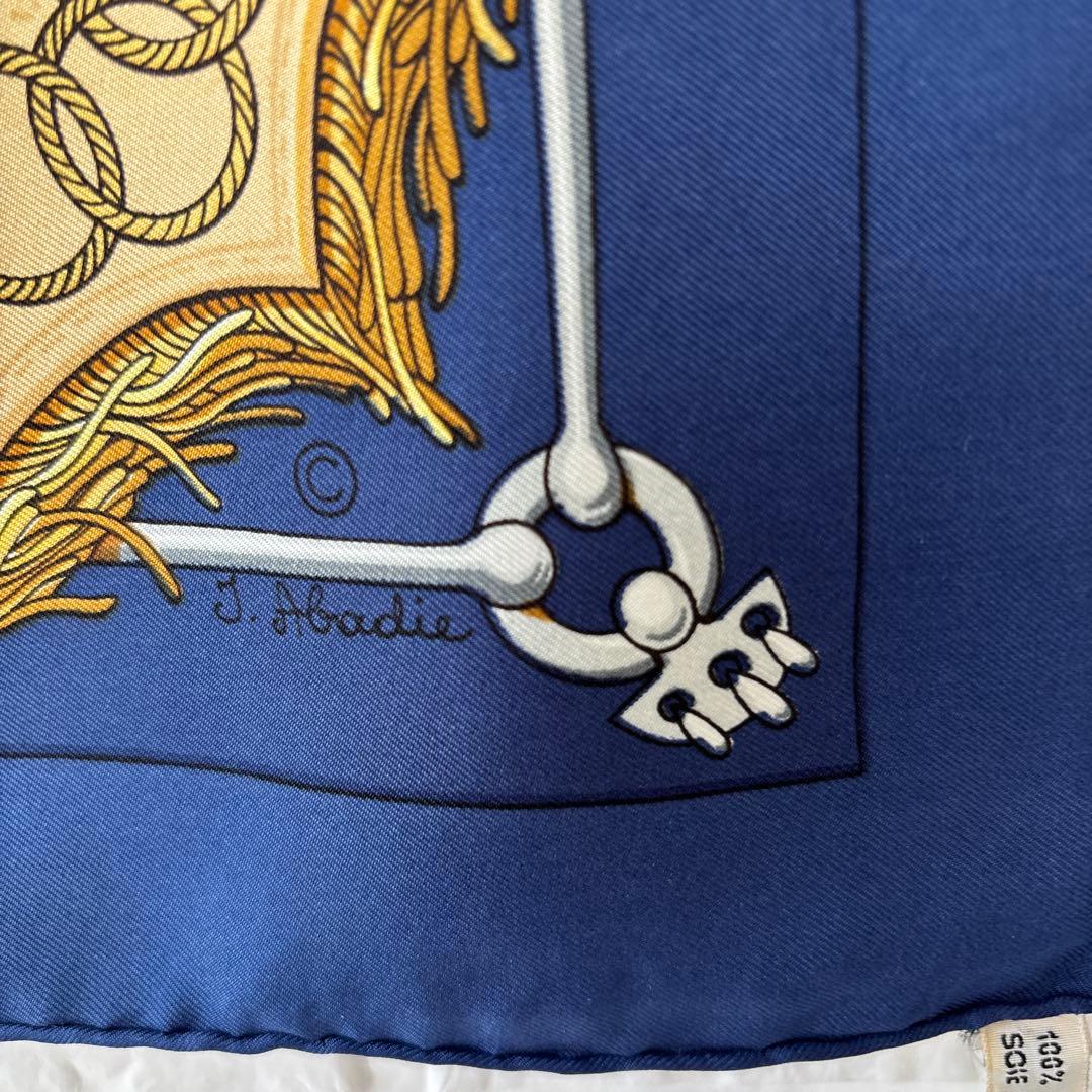 HERMES　エルメス　大判スカーフ　カレ90　Cliquetis　5688