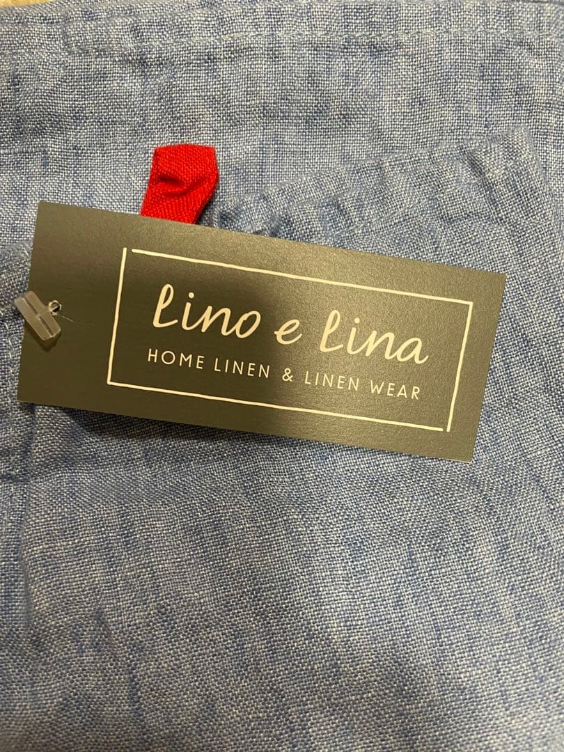 Lino e Lina リーナエリーノ　エプロン ブルー