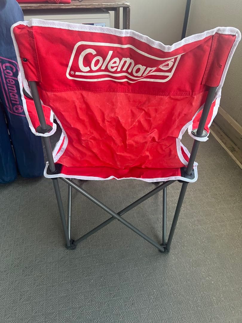 Coleman コールマン　4脚セット　ネイビー×2 レッド×2