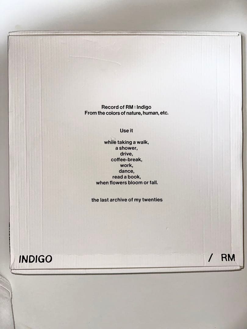 RM INDIGO LP レコード トレカ付き