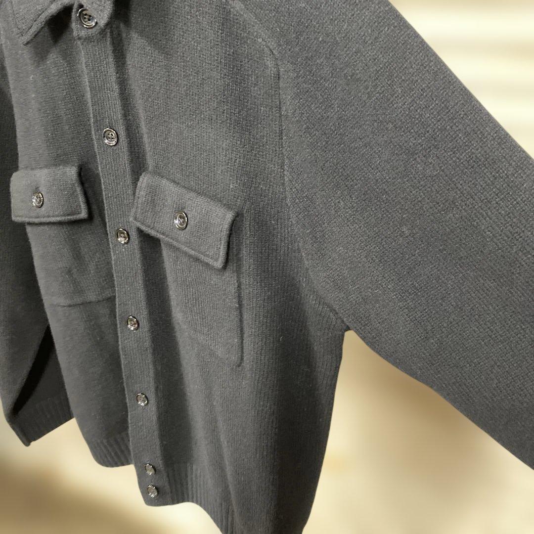 UNIQLO U ラムニットジャケット ブラック サイズXXL
