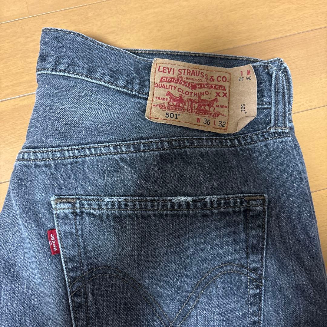 Levi's 501 ブラックデニム W36 L32