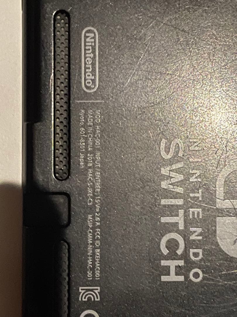 ジャンク品 Nintendo Switch 本体のみ 2018年式