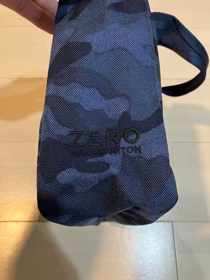 ☆未使用☆ZERO HALLIBURTON カートトートバッグ ネイビーカモ色