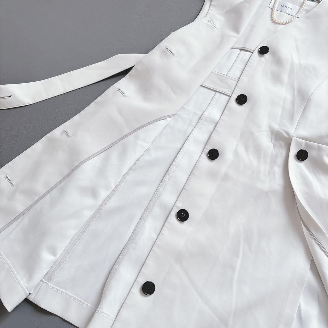 【24SS】ADORE ドライタッチジョーゼットジレ アドーア 定価7.4万