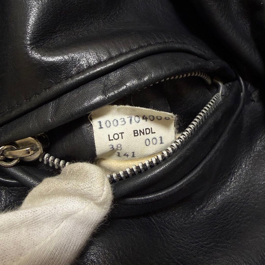 良品　SCHOTT 141 シングルライダース レザージャケット USA製　38