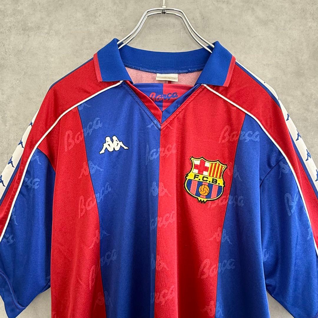 90s Kappa カッパ FCバルセロナ ユニフォーム ゲームシャツ L