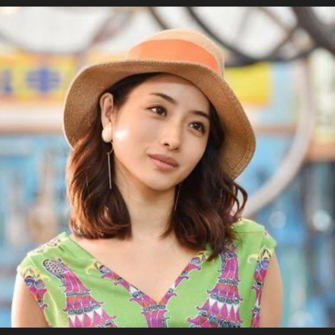 アシーナニューヨーク CAMILA カミラ 石原さとみ ブルー ストローハット