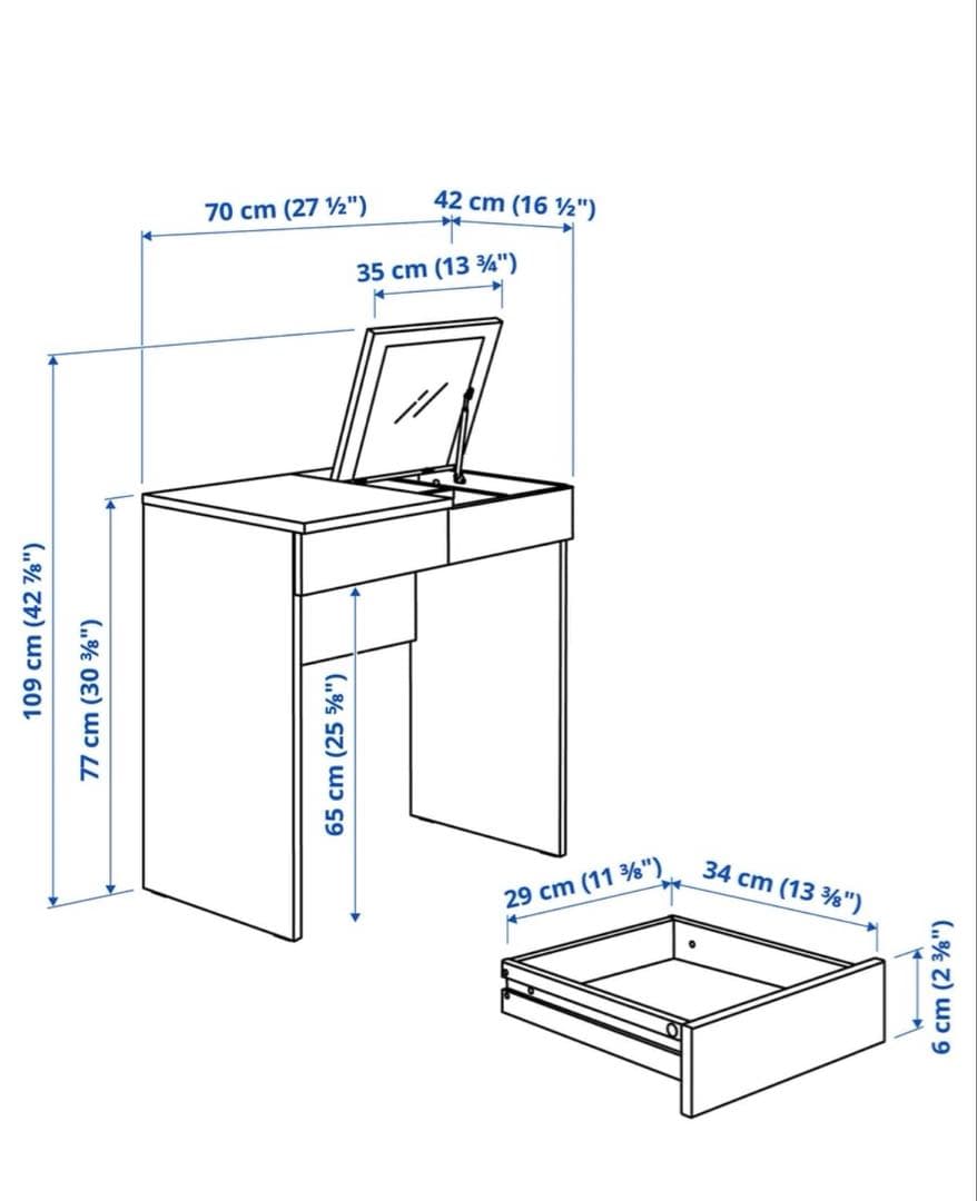 ［Monika］IKEA BRIMNES ドレッサー