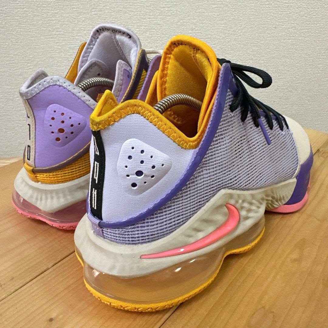 【美品】NIKE Lebron 19 Low LA Yellow/Purple