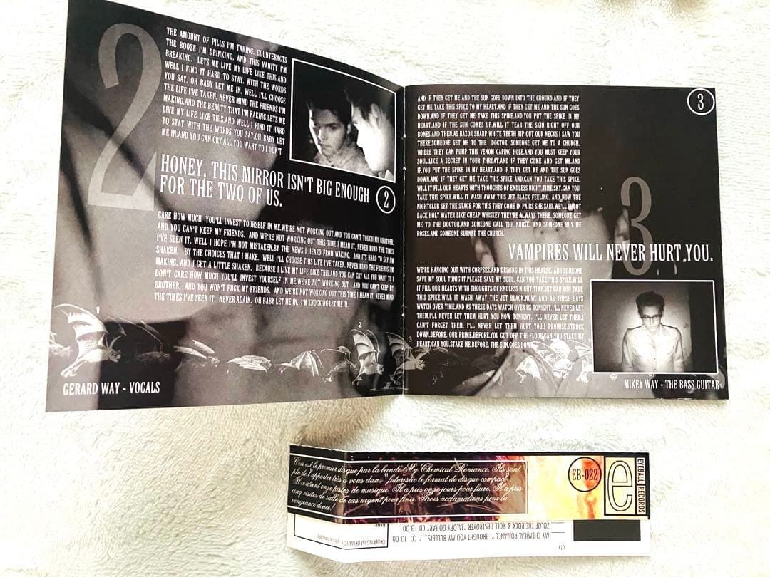 マイケミカルロマンス 1st 輸入盤　アルバム CD 帯歌詞カード　廃盤品