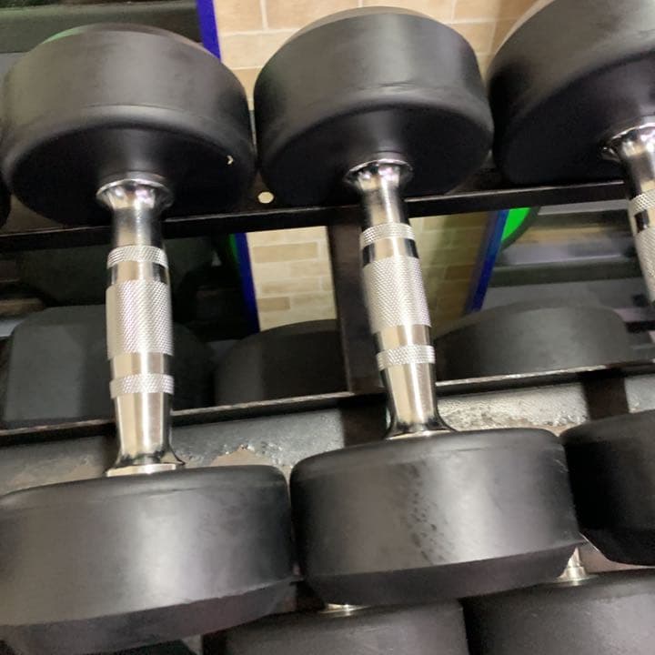 ラバーラウンドダンベル  22.5kg 2個