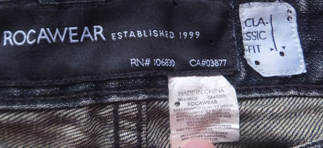 y2k 平成　ROCAWEAR ダメージ クラッシュ デニム　32