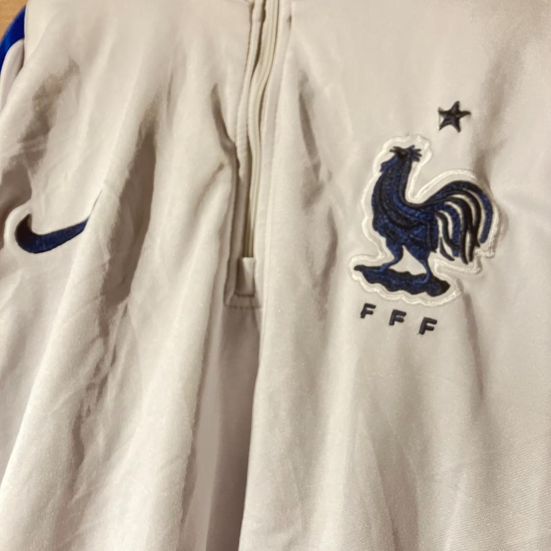 NIKE社製　フランス代表　トラックジャケット　ジャージ/白/紺　サイズL