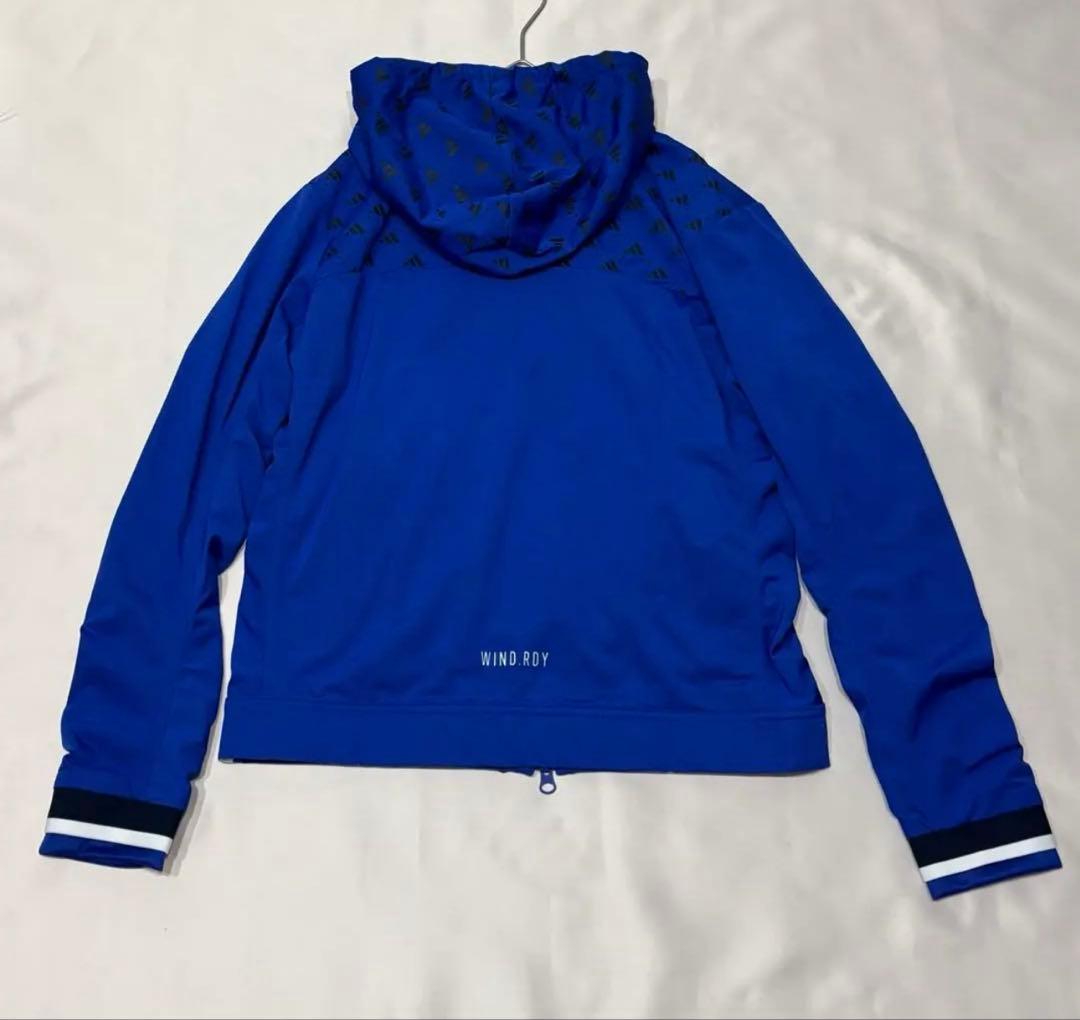 新品adidasゴルフ　シャーリングフーディー　ダンボールニットスカート　爽やか