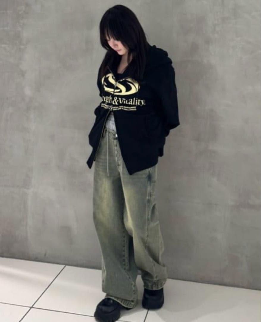 sly PRINT OVER HOODIE パーカー