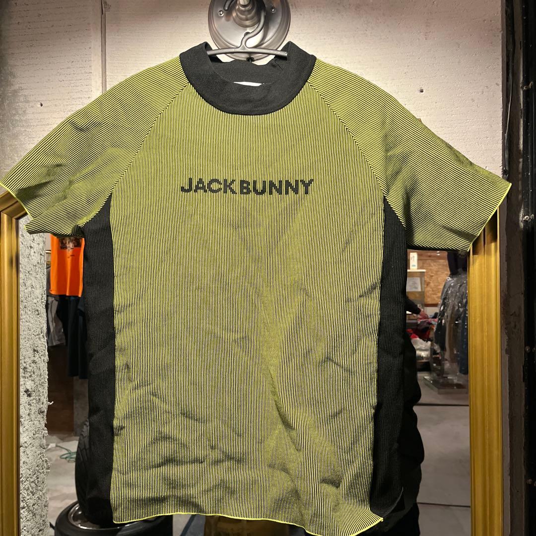Jack Bunny ストライプシャツ サイズ2 グリーン/ブラック