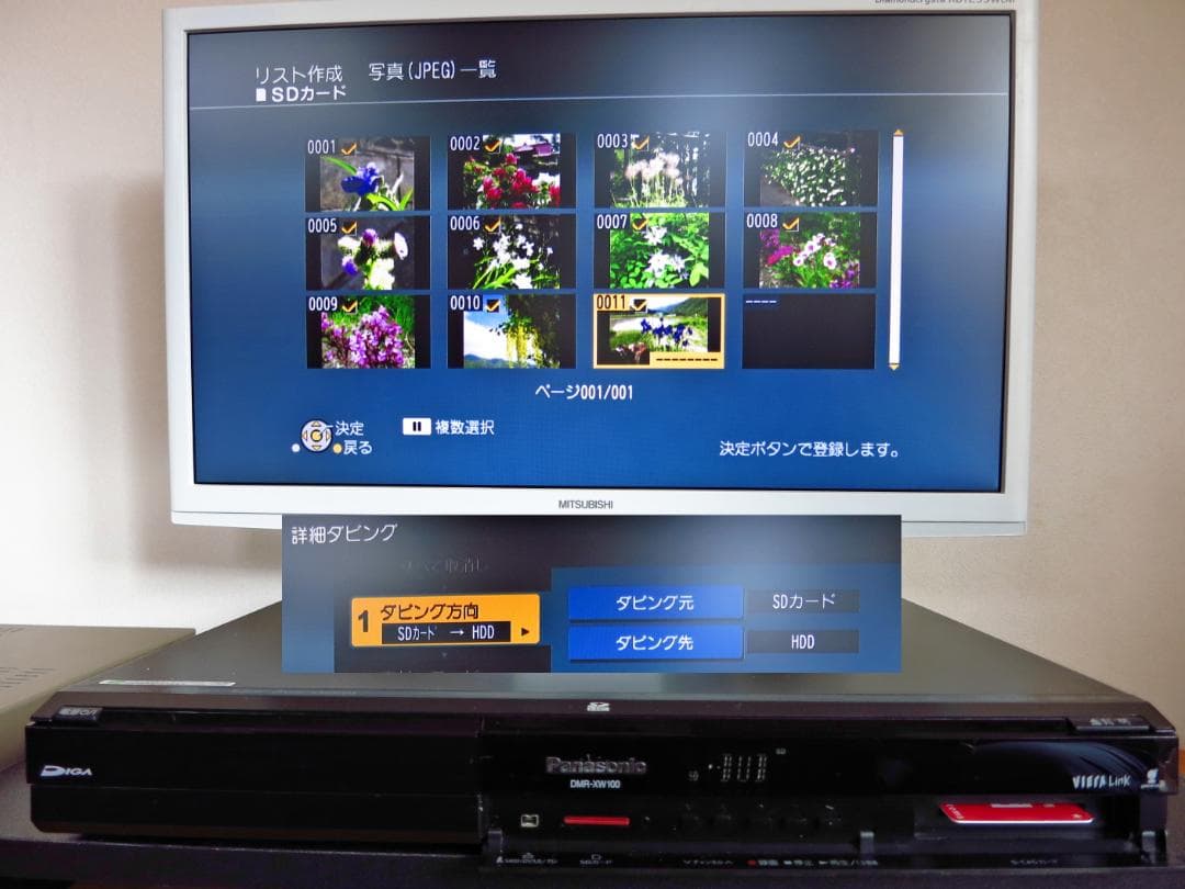 Panasonic HDD内蔵W録画DVDレコーダー DMR-XW100
