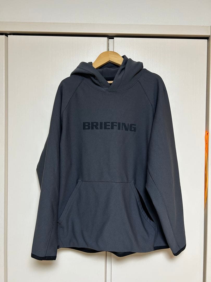 25年秋冬新作 BRIEFING パーカーMチャコール