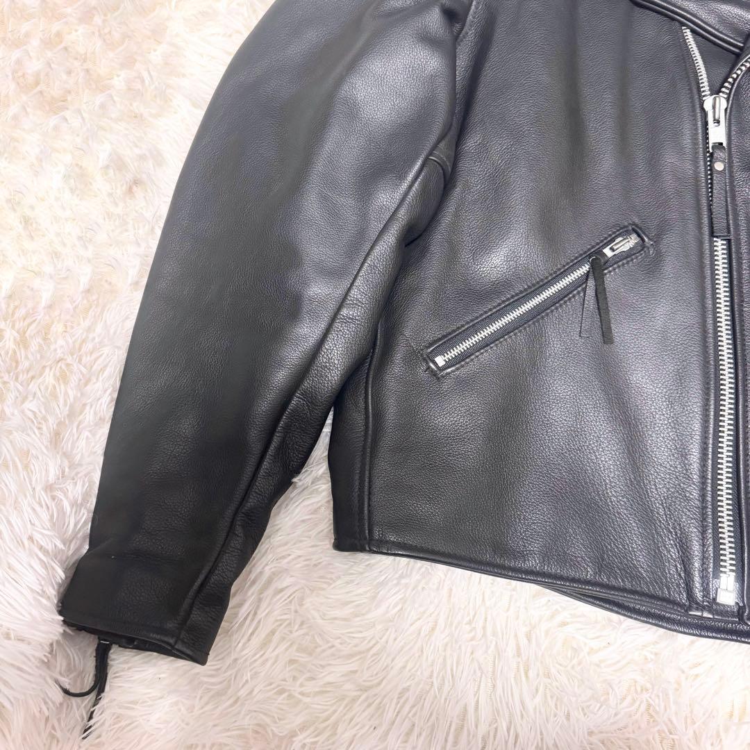 ✨希少・USA製✨ ハーレーダビッドソン ダブルライダース レザー 黒 XL