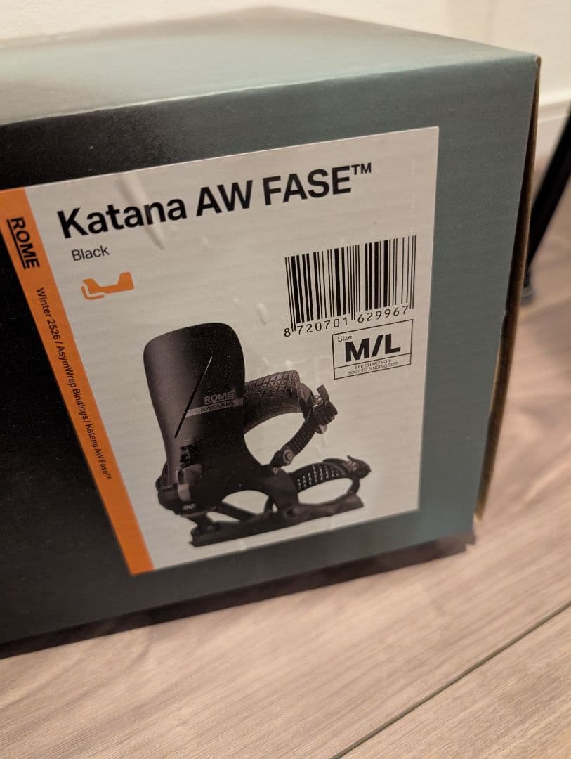 新品 25-26 ROME Katana AW FASE ビンディング M/L