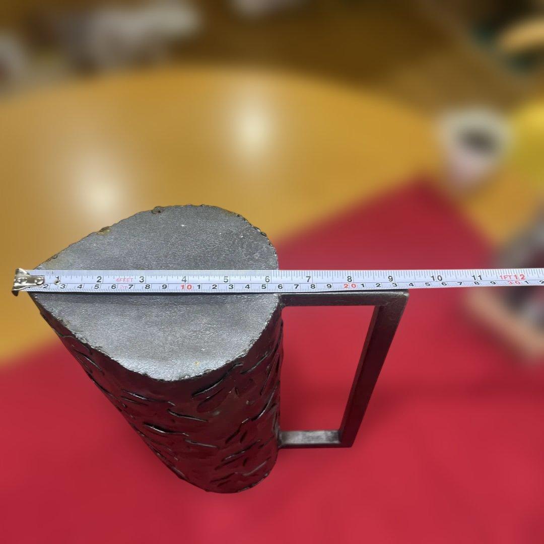 フローラルカットアウト金属花瓶　H 31センチ