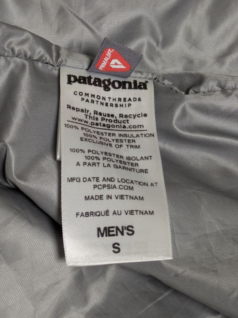 patagonia ナノパフベスト S ネイビー PRIMALOFT