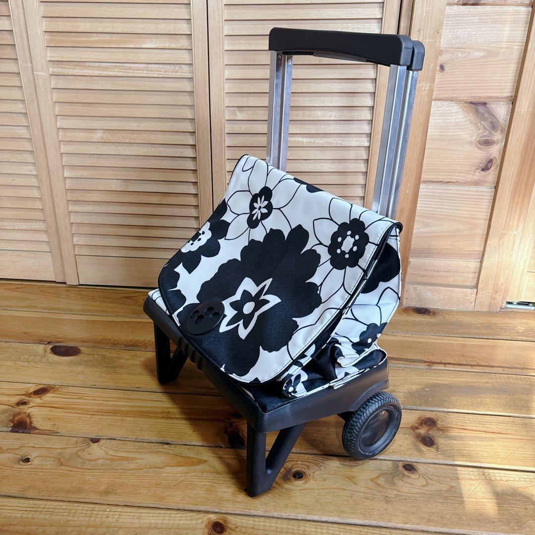 【新品】ロルサー 〔ROLSER 〕おしゃれ花柄 折りたたみショッピングカート