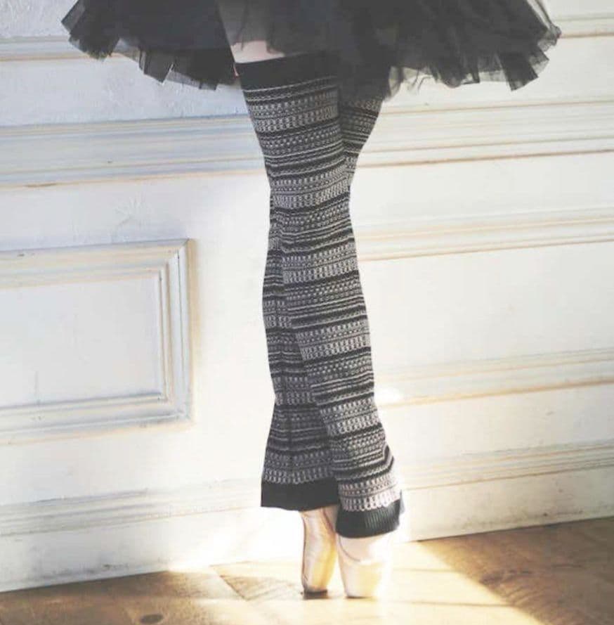 stina tweed leg warmer / black レッグウォーマー