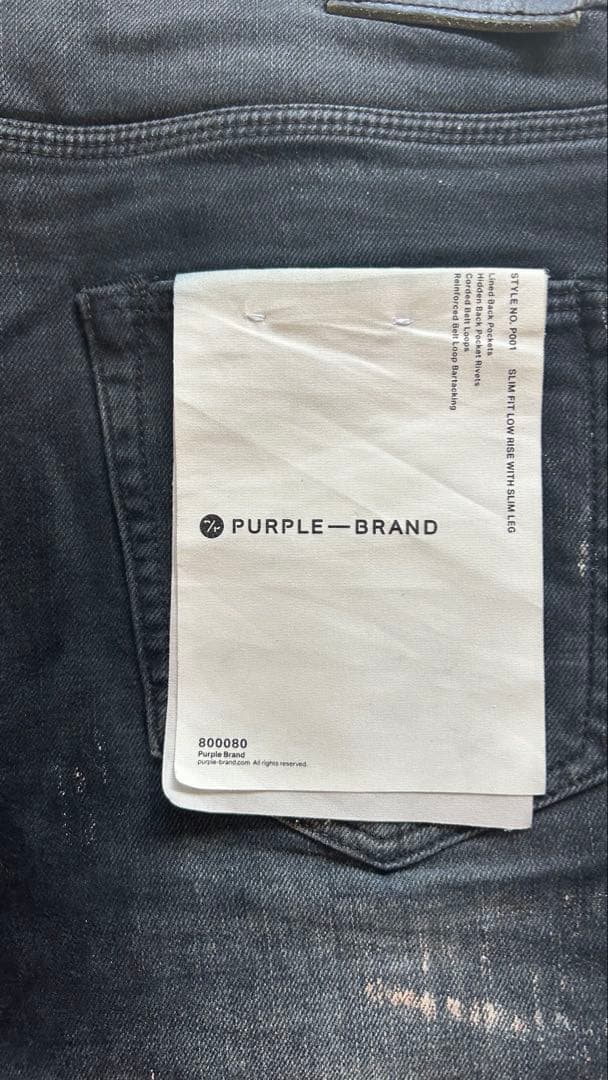 PURPLE BRAND スリムフィットデニム 32