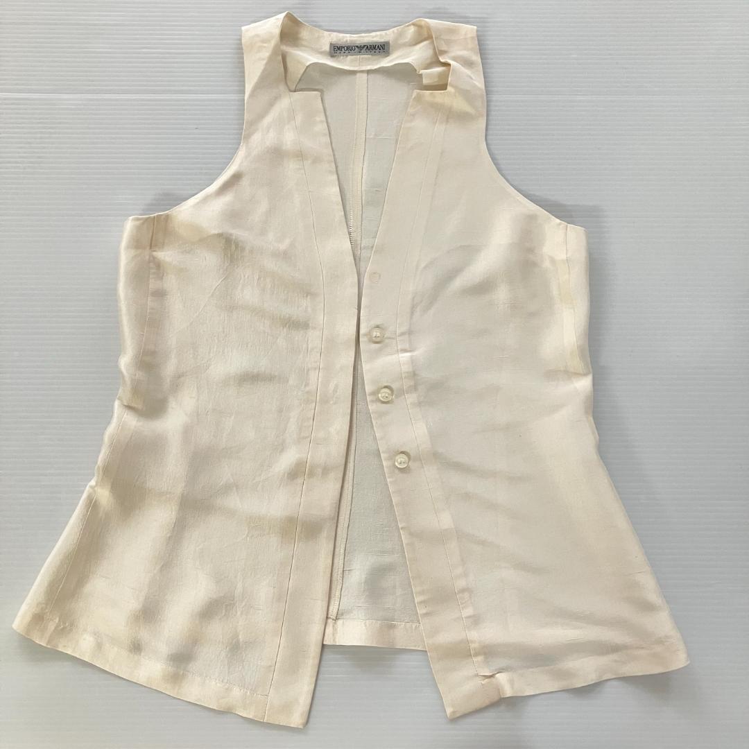 EMPORIO ARMANI イタリア製 ベスト シルク サイズ38 (S)