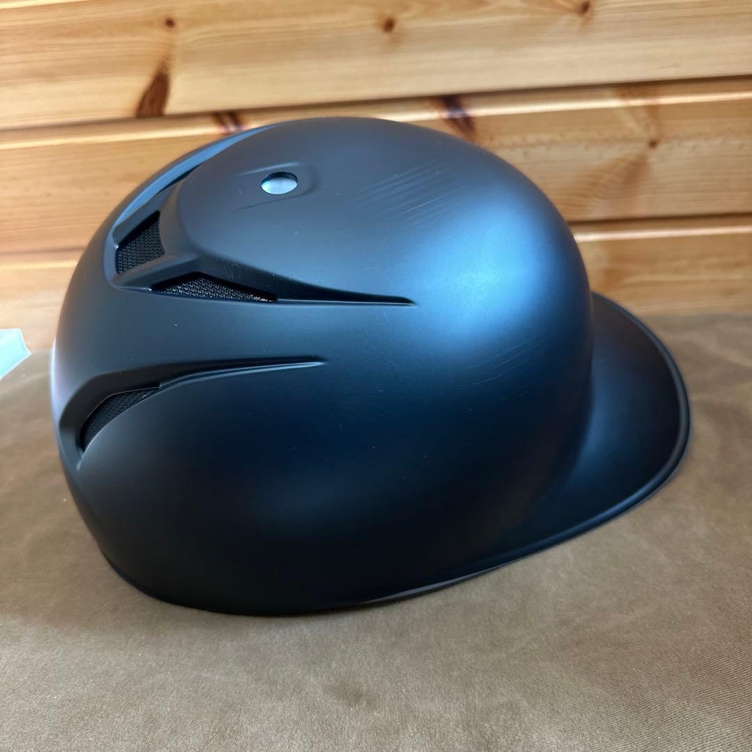 美品⭐️ゼット（ZETT） 軟式打者用片耳ヘルメット つや消しブラック オーダー品